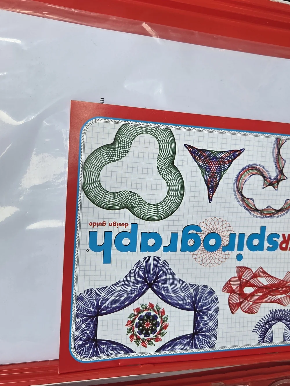 the original SUPER Spirograph Design Set - Red, Blue, Green